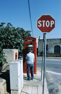 Malta, britische Telefonzelle