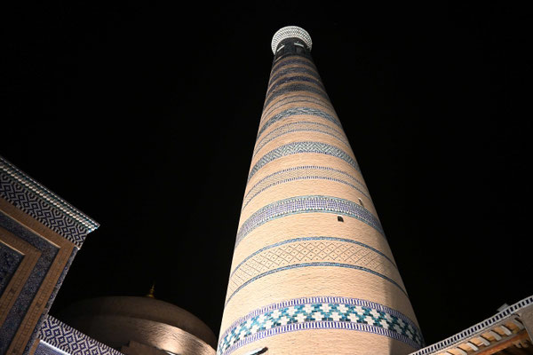 Usbekistan, Oase Chiwa bei Nacht