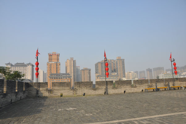 China, Xi'an, Stadtmauer