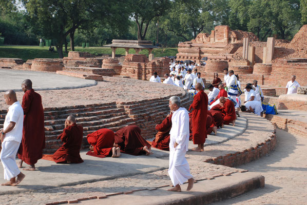 Indien, Sarnarth, Buddhas erste Predigt