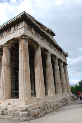 Griechenland: Athen: Agora (Marktplatz) mit Hephaistos Tempel (besterhaltendster Tempel Griechenlands)