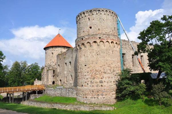 Lettland, Cesis, Burg