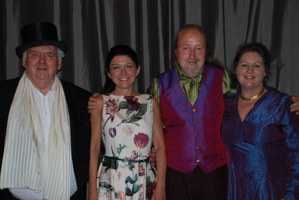 KuBe Konzert "Serenate Italiana", 12. Juni 2015. Volkshochschule Saarbrücken Michael Britz mit Ulrike Voltmer, Natalaya Chepelyuk und Charles Robin Broad