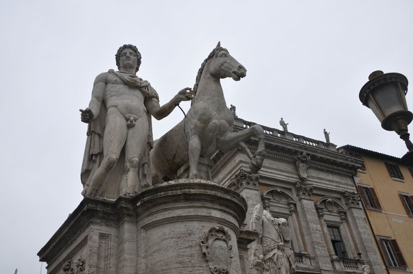 Italien, Rom, Kapitolsplatz mit dem Reiterstandbild von Kaiser Marc Aurel