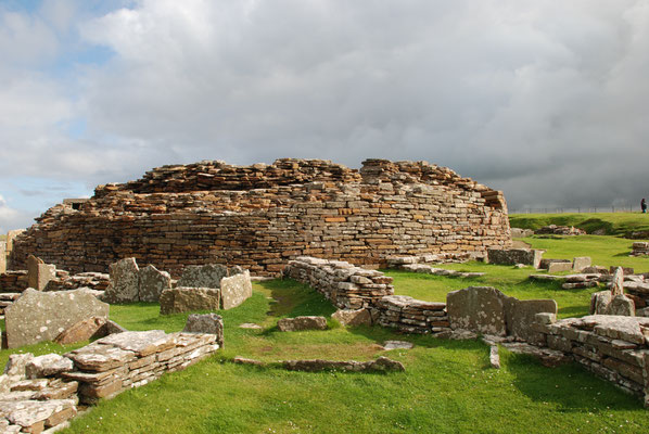 Schottland, Orkney Insel, Broch of Gurness (Wohnturmanlage der Picten)