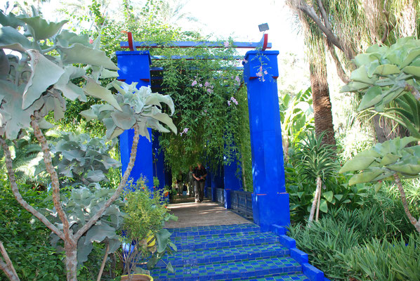 Marokko, Marrakesch, Besuch der Majorelle Gärten