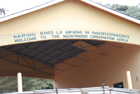 Ngorongoro Krater, Eingang