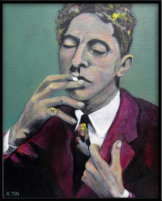 Jean Cocteau par xtin 24x30cm