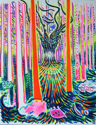 CATHEDRAL II - 46x35inch - Acrylic on canvas / 2018