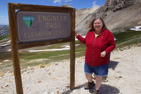 Geschafft. Auf dem Engineer Pass