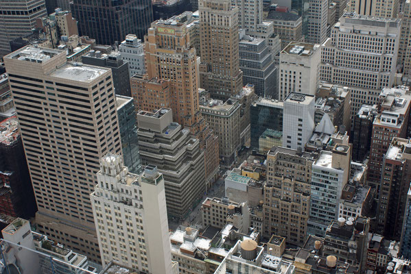 (M) Blick vom Top of the Rock (General Electric Building / Rockefeller Center)