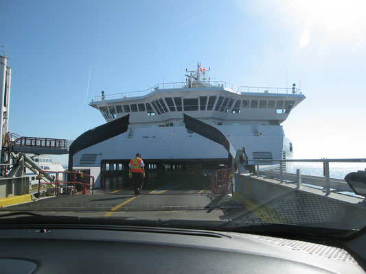 Einfahrt in die Fähre nach Vancouver Island