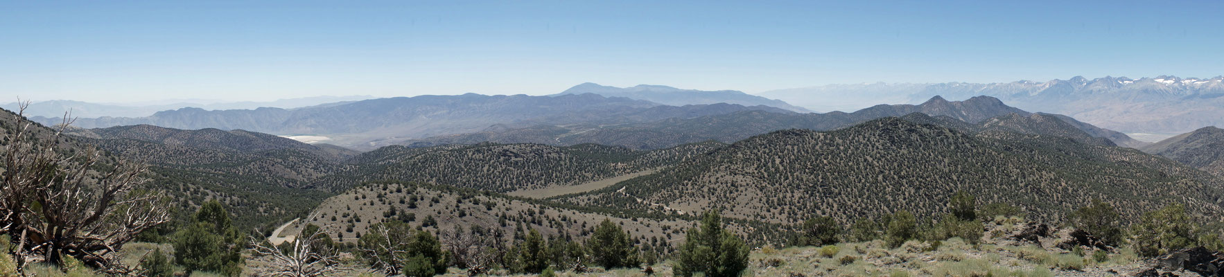 Panoramasicht vom Sierra View Vista Point