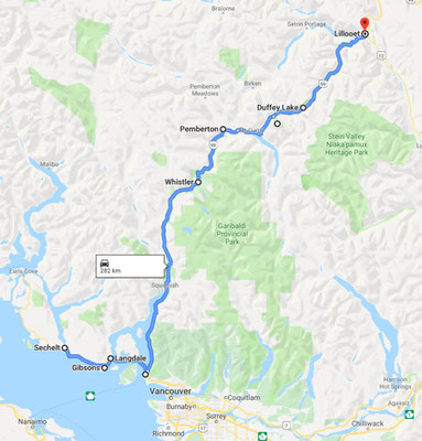 Sechelt -> Lillooet