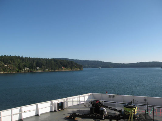 Ueberfahrt nach Swartz Bay