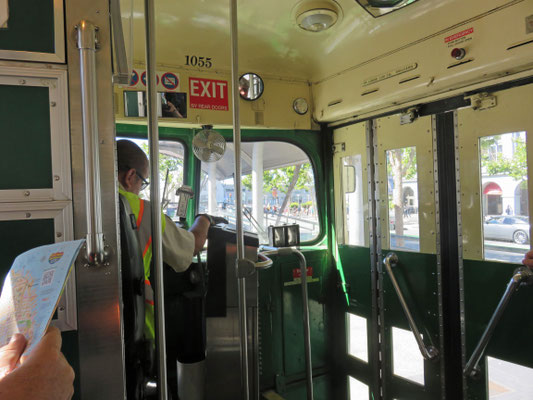 San Francisco: Fahren mit der Old-Timer Strassenbahn