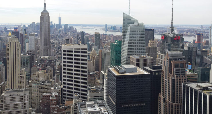 (M) Blick vom Top of the Rock (General Electric Building / Rockefeller Center)