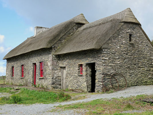 Irish famine cottages