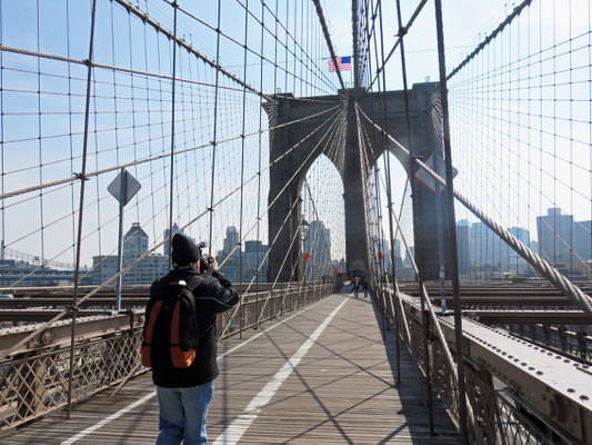 (X) Filmaufnahmen auf der Brooklin Bridge