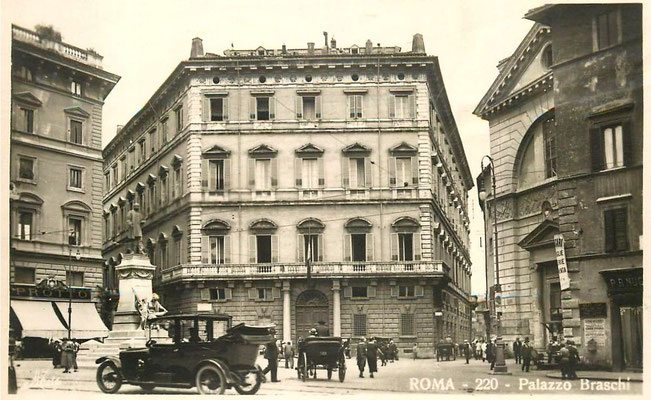 Palazzo Braschi, sede del Governo, del Ministero dell'Interno e della P.S.