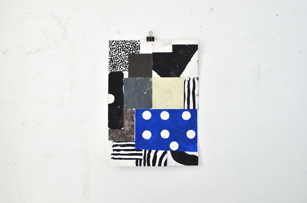 Sasha Pichushkin: Collage_6, 2016 Mischtechnik auf Papier, 30 x 42 cm, Galerie SEHR 2017