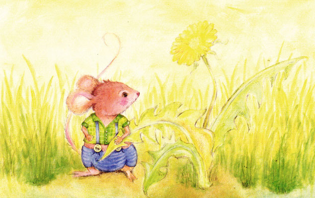 *Maus in der Wiese* - Aquarell - Doris Maria Weigl - Illustration