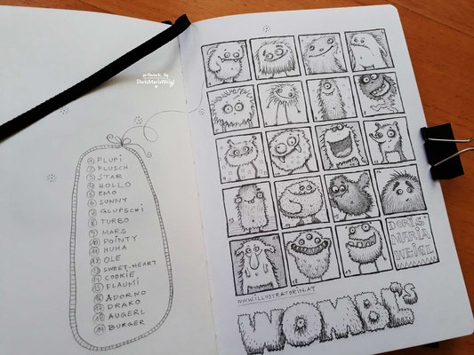 Wombls - Bleistift - Illustrationen Doris Maria Weigl / Kinderbuch