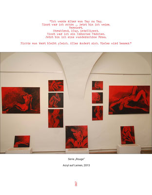 Serie "Red" - Acryl auf Leinen -Doris Maria Weigl