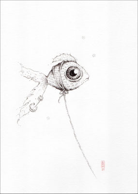Grafik Fisch - Doris Maria Weigl - Illustrationen