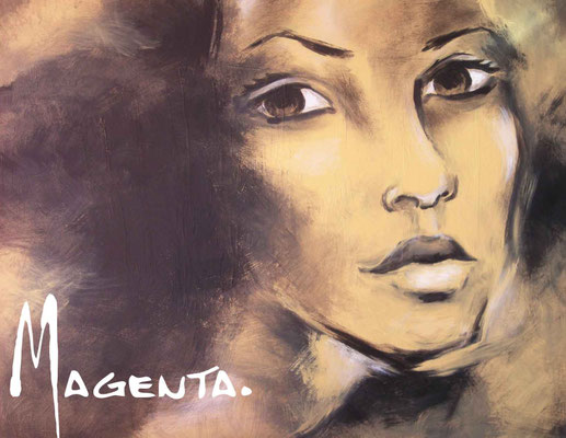 *Sehnsucht* - Acryl auf Leinen - Illustratorin Doris Maria Weigl - VERKAUFT privat Wien - DMW