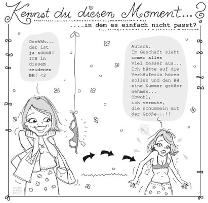Emma kauft ein - Vektorgrafik - Illustrationen Doris Maria Weigl / Menschen