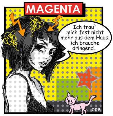 Schuhe, Magenta - Vektorgrafik- Illustrationen Doris Maria Weigl / Comic