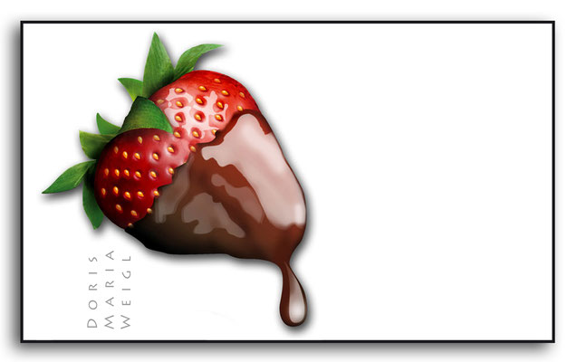 Erdbeere - Vektorgrafik - Illustrationen Doris Maria Weigl / Menü