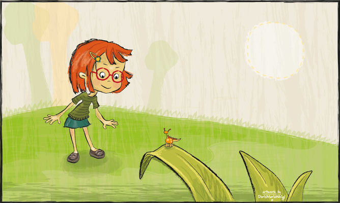 Klara - Vektorgrafik - Illustrationen Doris Maria Weigl / Kinderbuch