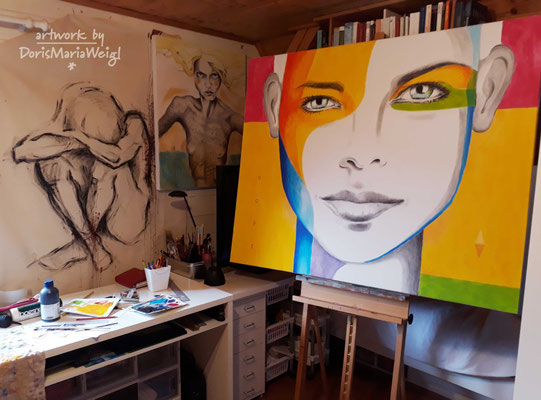 Acryl auf Leinen - Doris Maria Weigl - Illustrationen