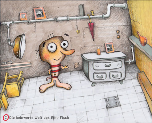 Filip Fisch - Copic-Mix - Illustrationen Doris Maria Weigl / Kinderbuch