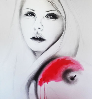 Eva - Acryl - Illustrationen Doris Maria Weigl / Portrait (verkäuflich)
