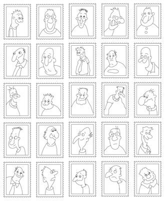 Memory zum Ausmalen - Vektorgrafik- Illustrationen Doris Maria Weigl / Comic
