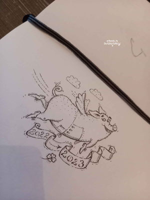 Sketchbook - Illustration - Doris Maria Weigl - "Silvester"