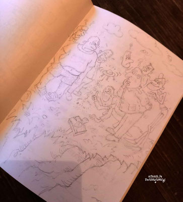 Sketchbook - Illustration - Doris Maria Weigl - "Der Fund"