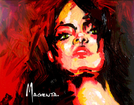 Feuer - Acryl - Illustrationen Doris Maria Weigl / Portrait (verkäuflich)
