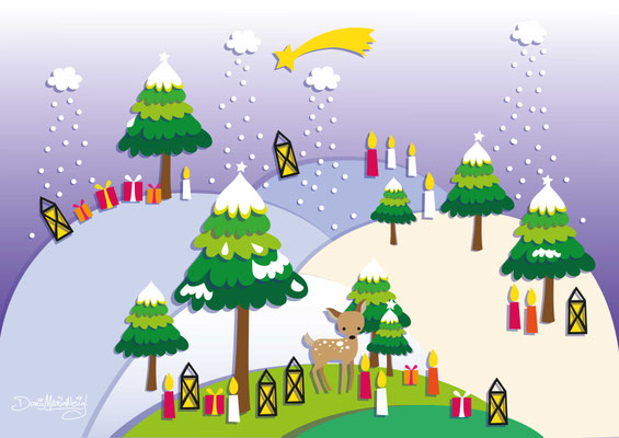 Winter - Vektorgrafik - Illustrationen Doris Maria Weigl / Festtage