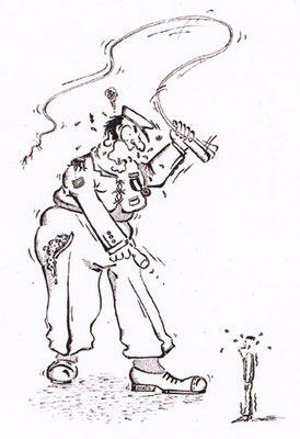 Chef - Vektorgrafik- Illustrationen Doris Maria Weigl / Comic
