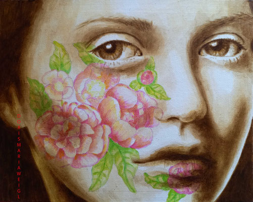 "Suchende" - Acryl auf Leinen - Doris Maria Weigl