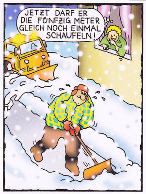 Der Schneeschaufler - 1. Comic - Illustrationen Doris Maria Weigl / Comic