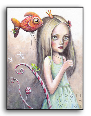 Prinzessin - Aquarell - Illustrationen Doris Maria Weigl / Kinderbuch