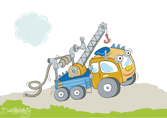 Fahrzeuge Universal - Vektorgrafik - Illustrationen Doris Maria Weigl / Kinderbuch