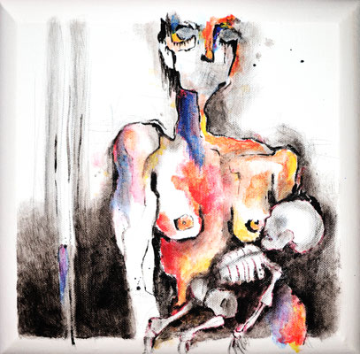 *A3* - Acryl auf Leinen, 30 x 30 cm - Illustratorin Doris Maria Weigl - DMW 