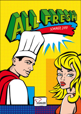 Preiskatalog Kugler Feinkost - Vektorgrafik- Illustrationen Doris Maria Weigl / Comic