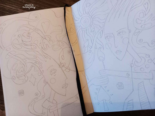 Sketchbook - Illustration - Doris Maria Weigl - "Divers"